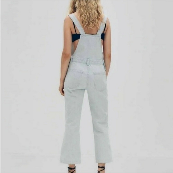 Zara Overalls Pin Striped medium weight - Picture 2 of 6